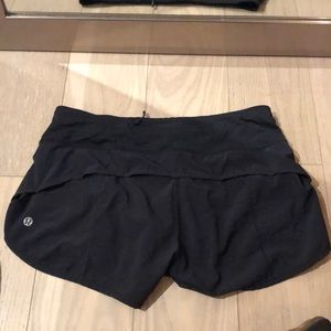Lululemon speed short black size 4